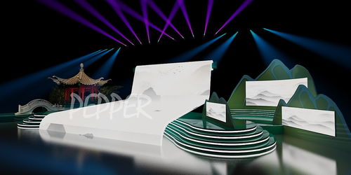 江南風(fēng)跨年舞美效果圖設(shè)計(jì)